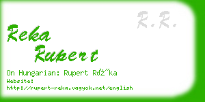 reka rupert business card